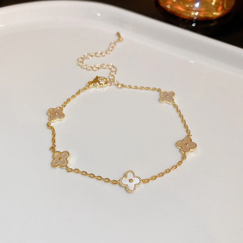 5 small clover bracelets