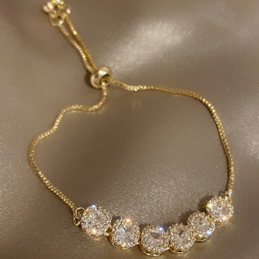 Six Sparkling Zircon Multi Color Bracelet