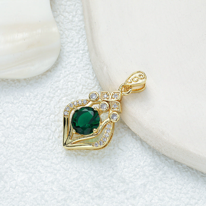 Fine Round Emeralds Strawberry Shape