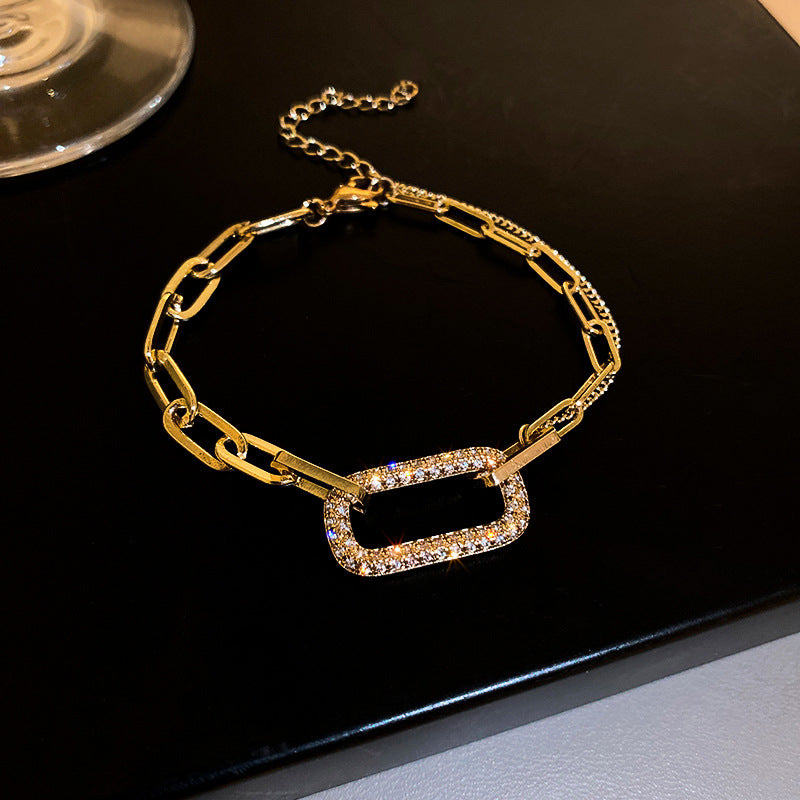 Geometric Hollow Bracelet