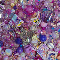 Acrylic beads-Purple (for bracelet ,beadable pens, keychains, phone chains)