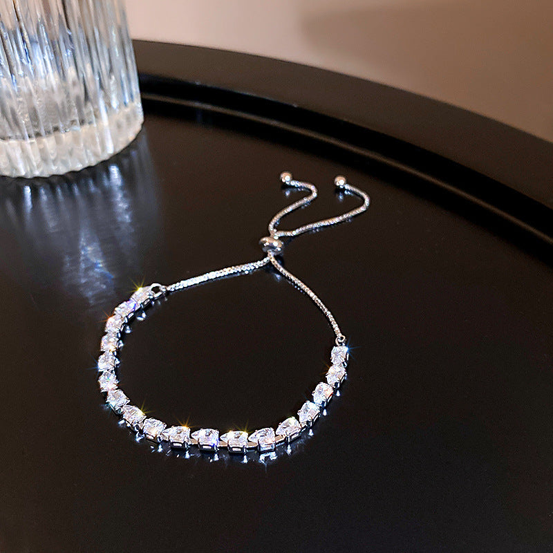 Long zircon bracelet-B003
