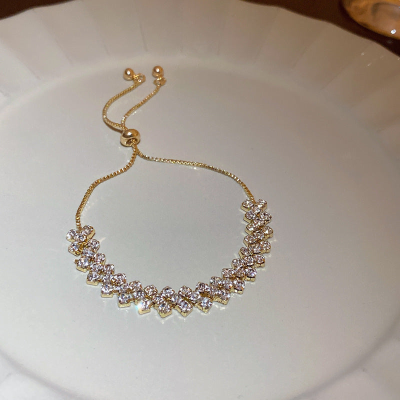 Combination zircon bracelet