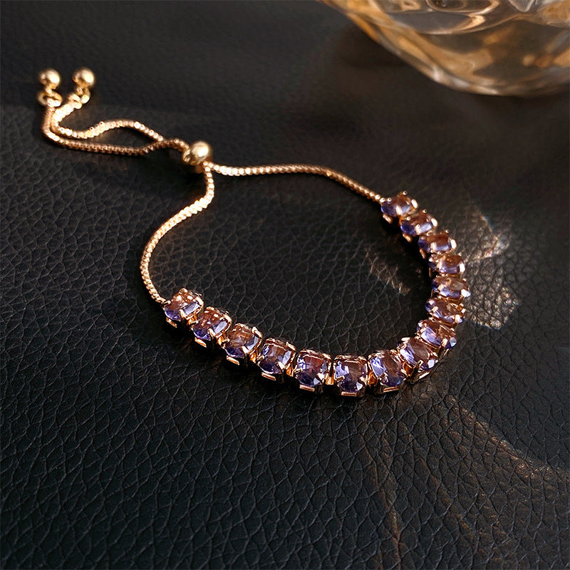 Large Long Zircon Bracelet