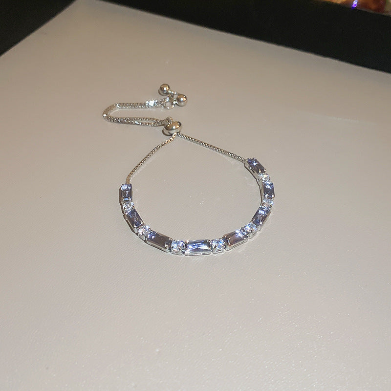Half rectangular and dot bracelet