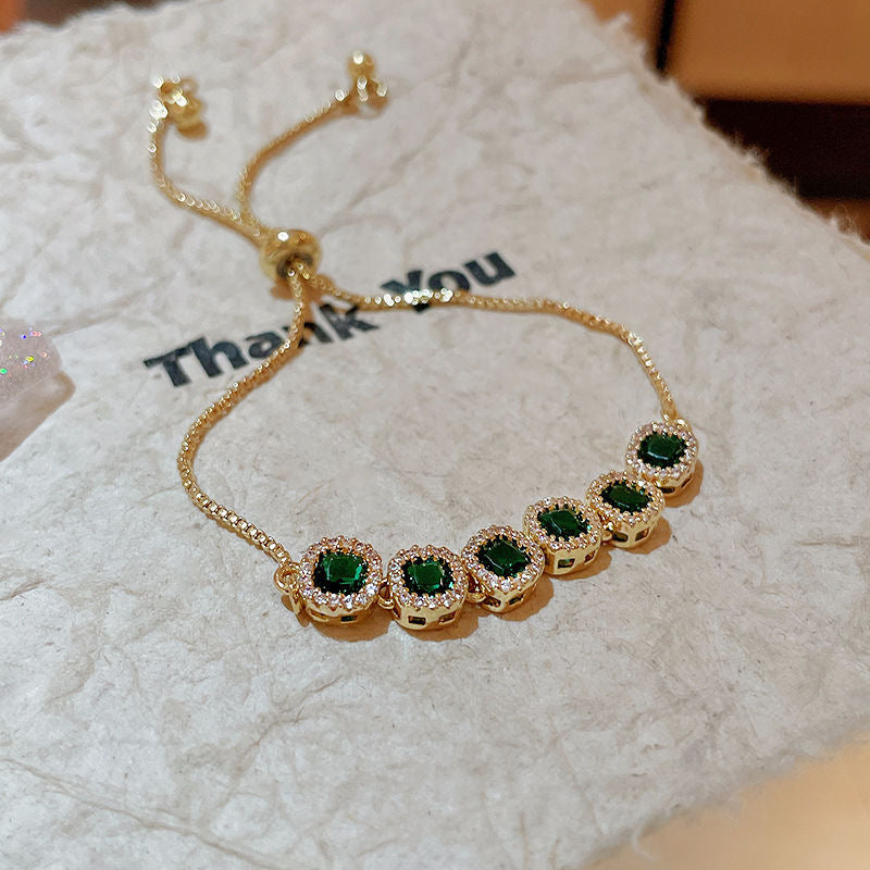 Six Sparkling Zircon Multi Color Bracelet