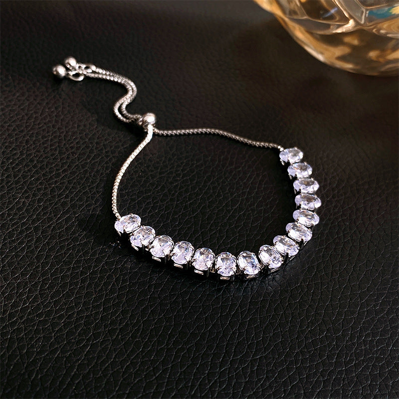 Large Long Zircon Bracelet
