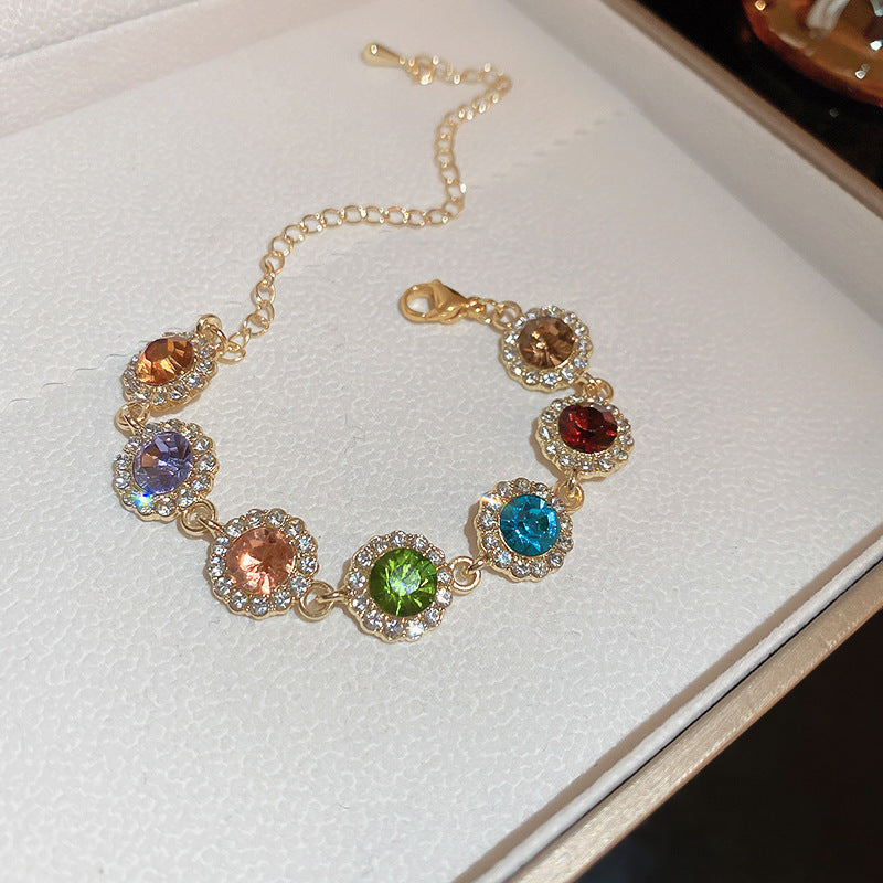 7 Colored Zircon Bracelet