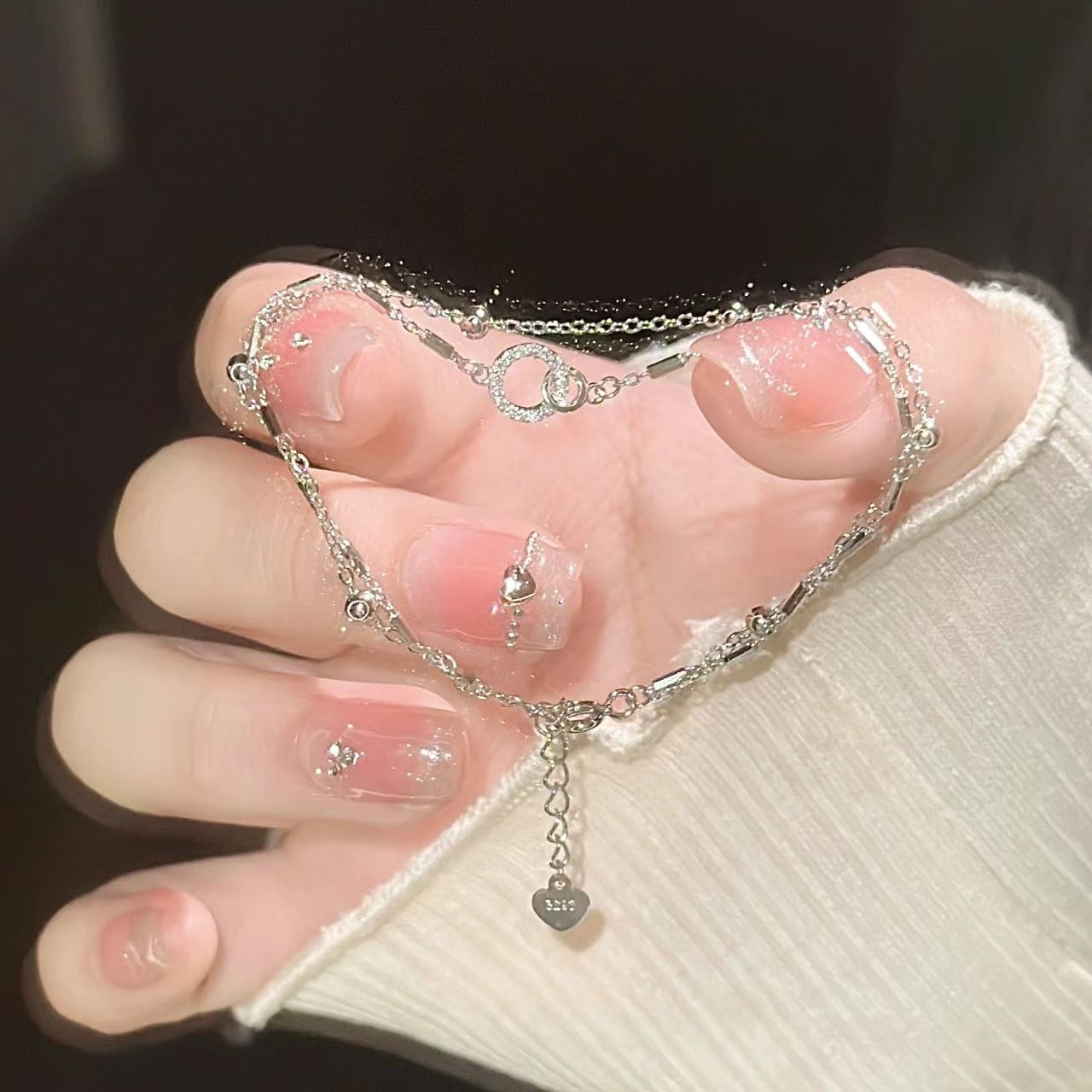 Ring Buckle Titanium Steel Bracelet