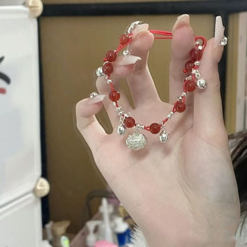 Fu Character Safety Lock Bracelet