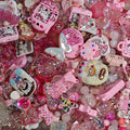 Acrylic beads-Pink (for bracelet ,beadable pens, keychains, phone chains)