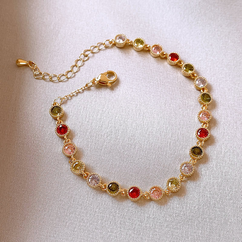 Colorful polka dot bracelet