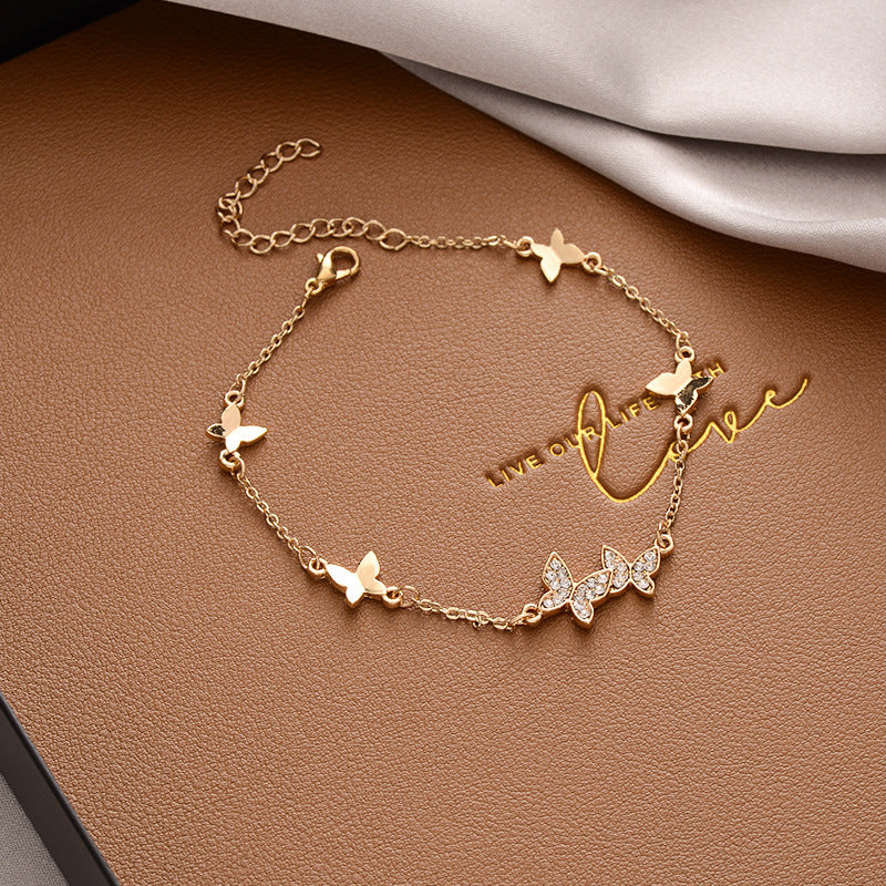 Elegant Golden Butterfly Bracelet